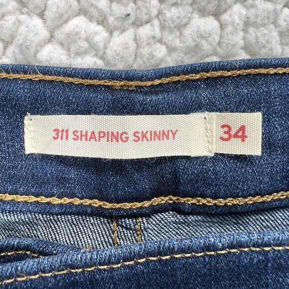 Levi’s 311 Shaping Skinny Jeans Women’s 34 (Actual 37x29) Blue Minimalist Casual - Picture 9 of 14